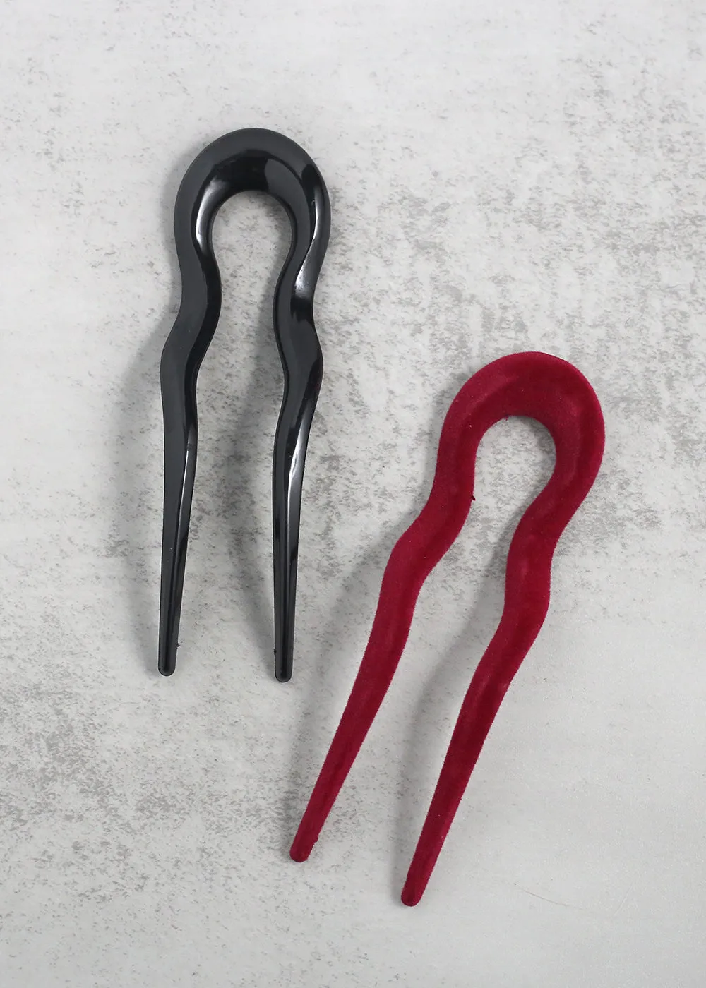 2-Piece French U-Shape Hairpin