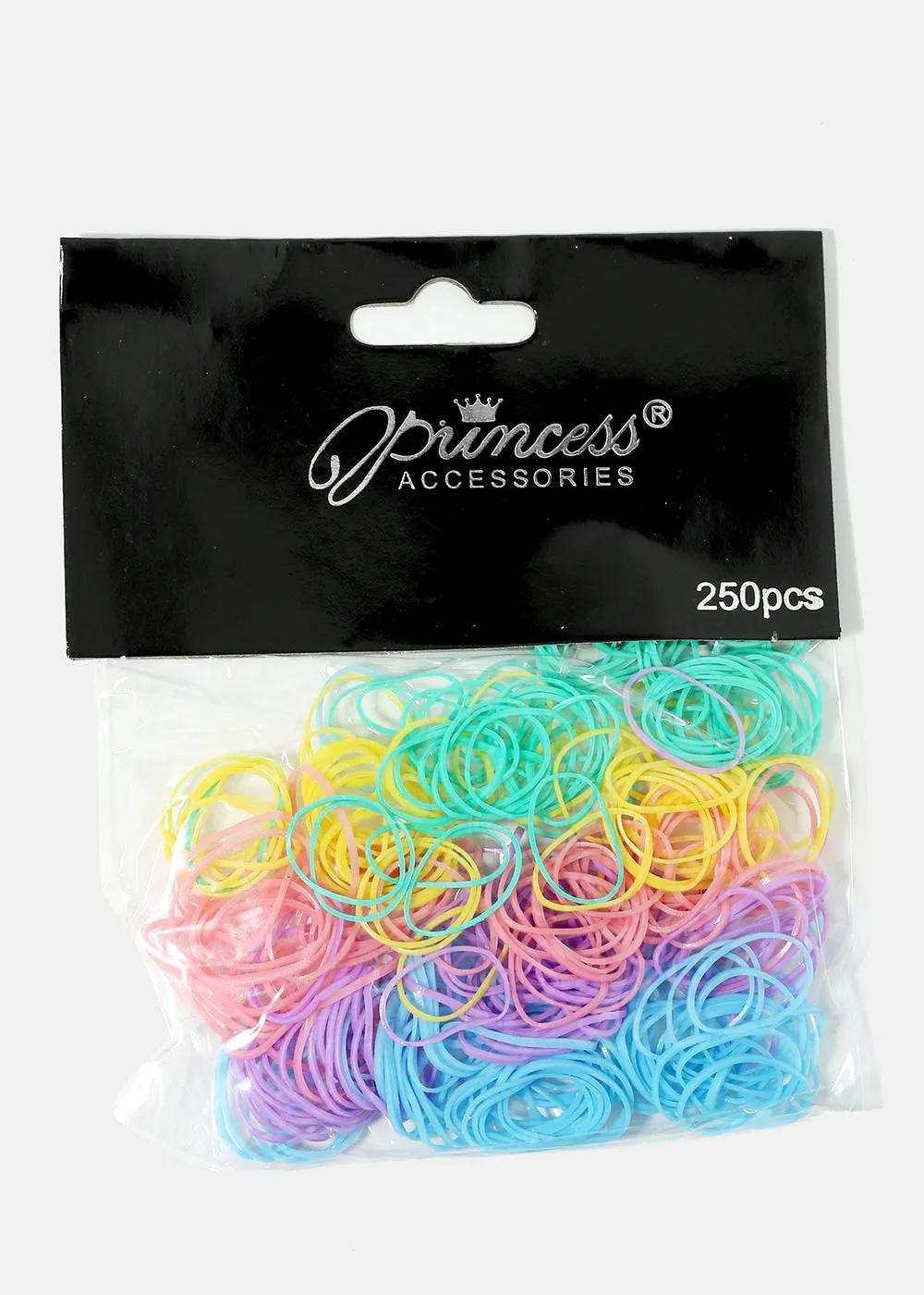 250-Piece Pastel Hair Elastics