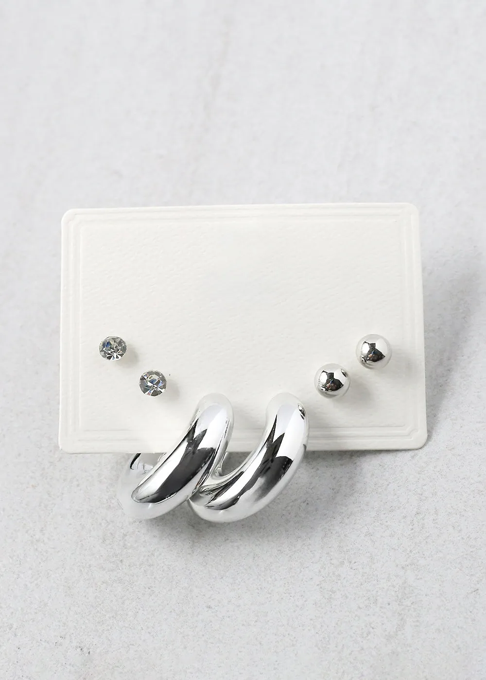 3 Pair Hoop Earring