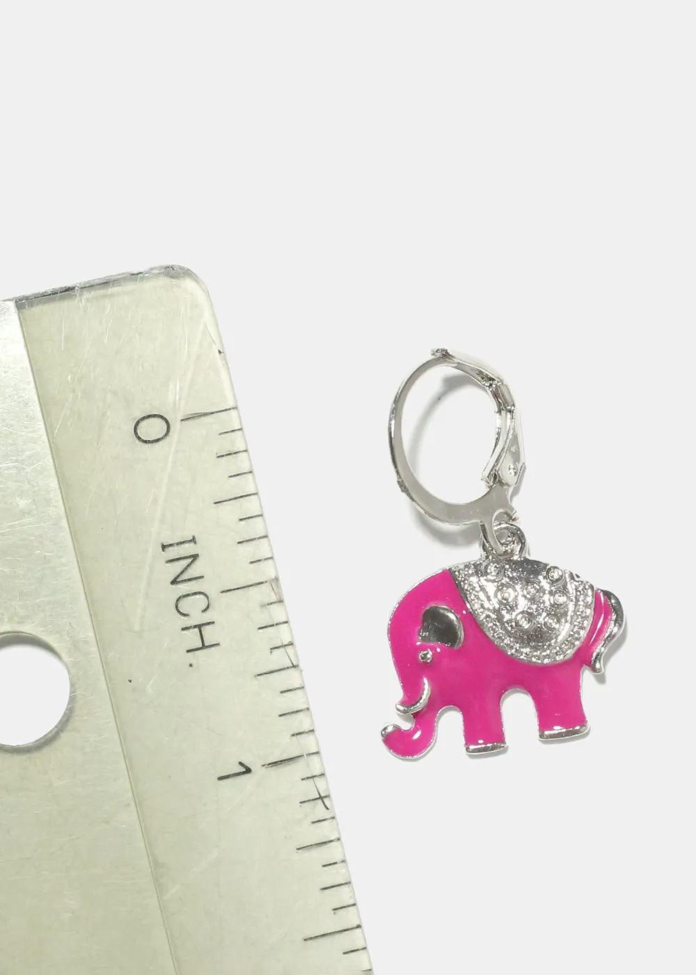 3 Pair Small Hoop Earrings with Lucky Charms