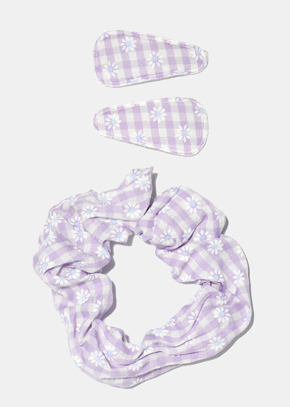 3 Piece Clips & Scrunchie Set