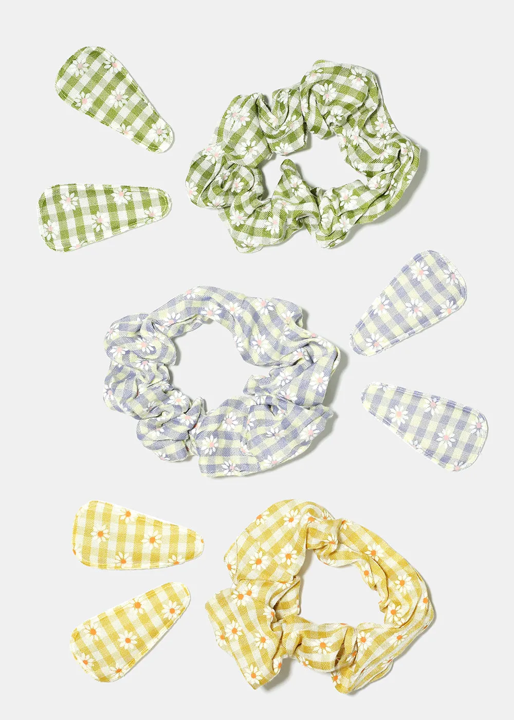 3 Piece Clips & Scrunchie Set