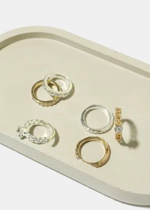3 Rhinestone Rings