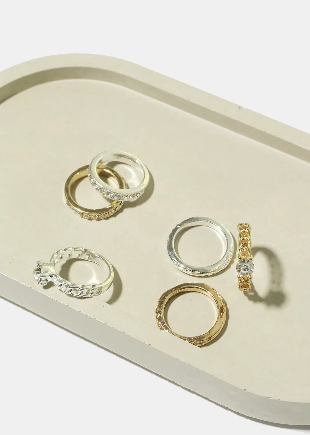 3 Rhinestone Rings