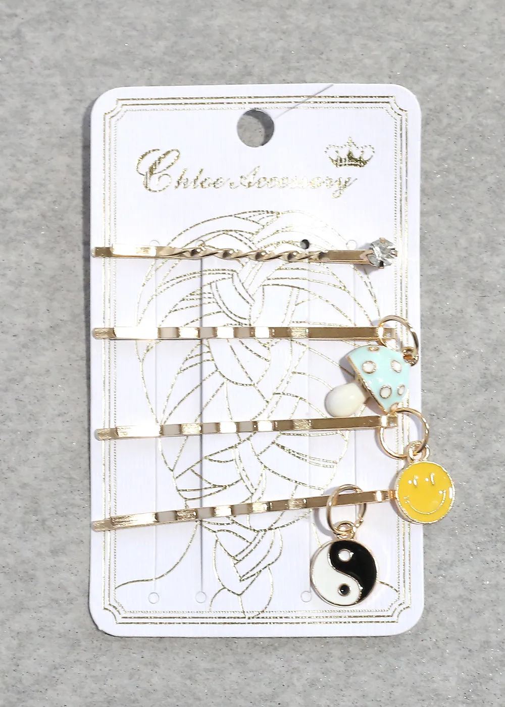4 Piece Cute Charm Bobby Pins
