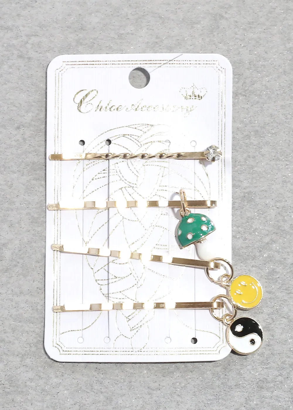 4 Piece Cute Charm Bobby Pins