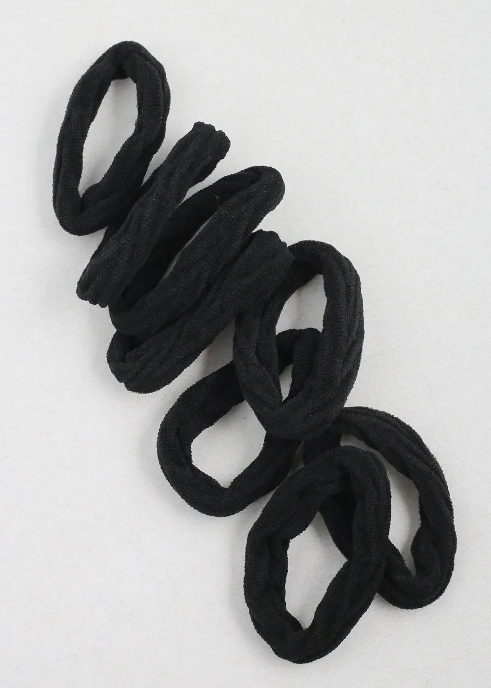 8 PC Black Twist Hair Ties