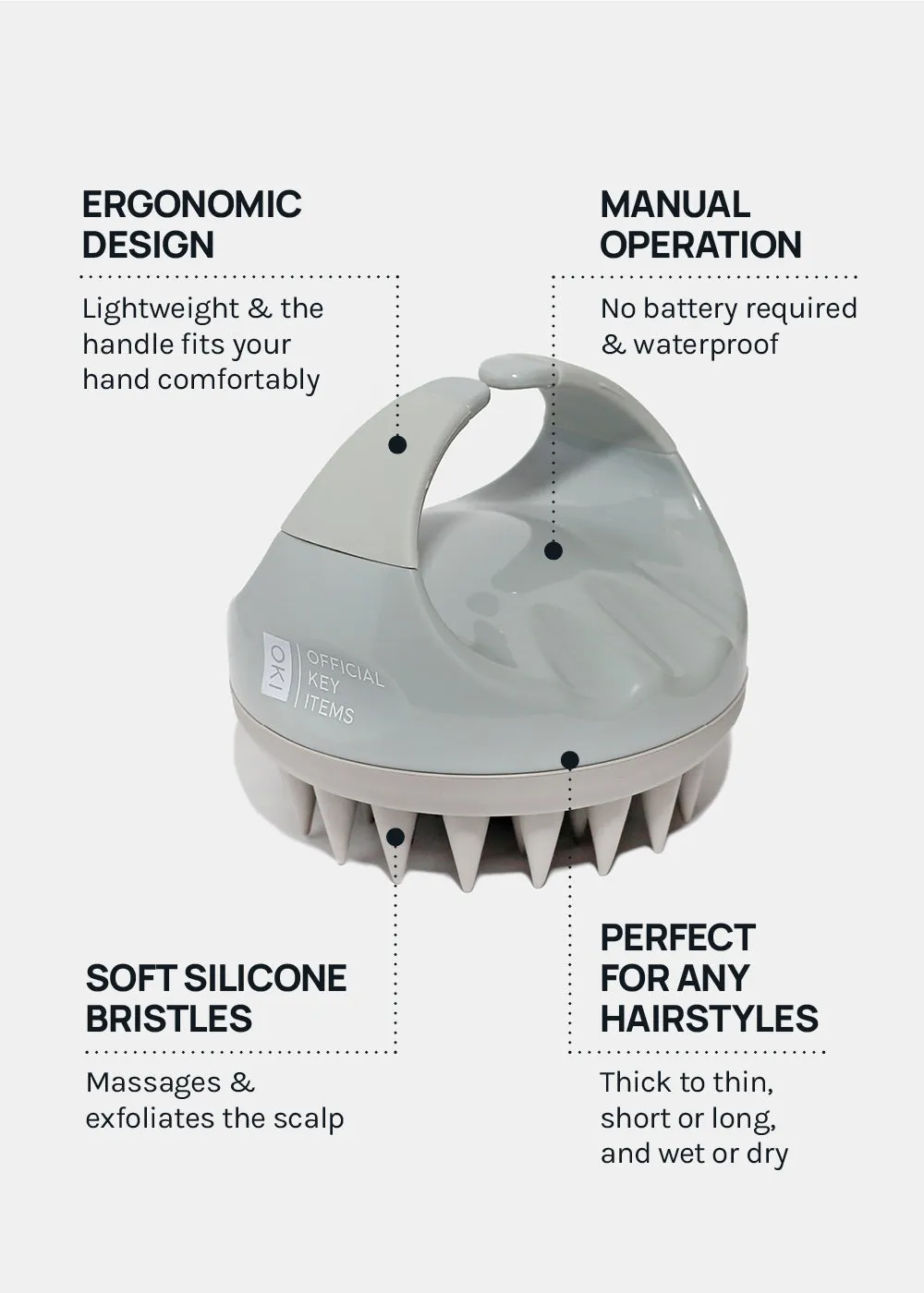 A  Shampoo Scalp Massager Brush- Hair Oiling