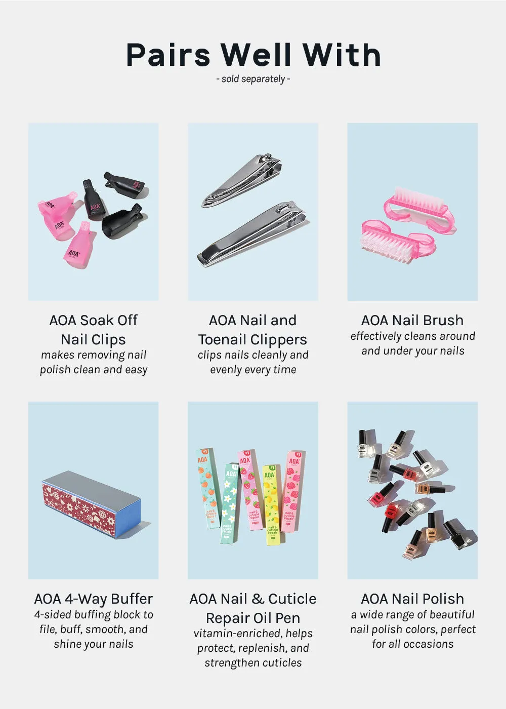 AOA 5 Piece Nail Files