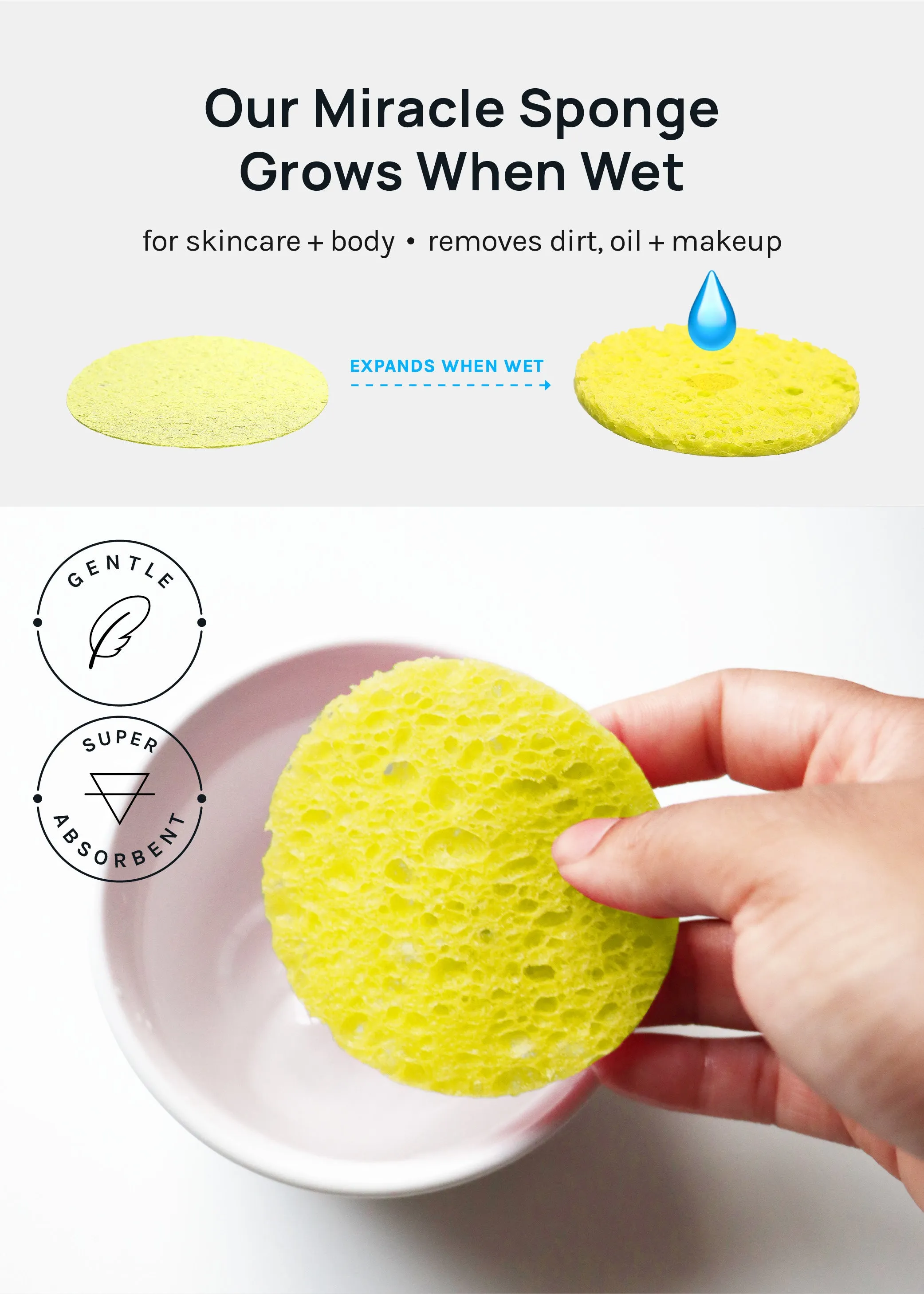 AOA Compressed Facial Sponges  50 pack