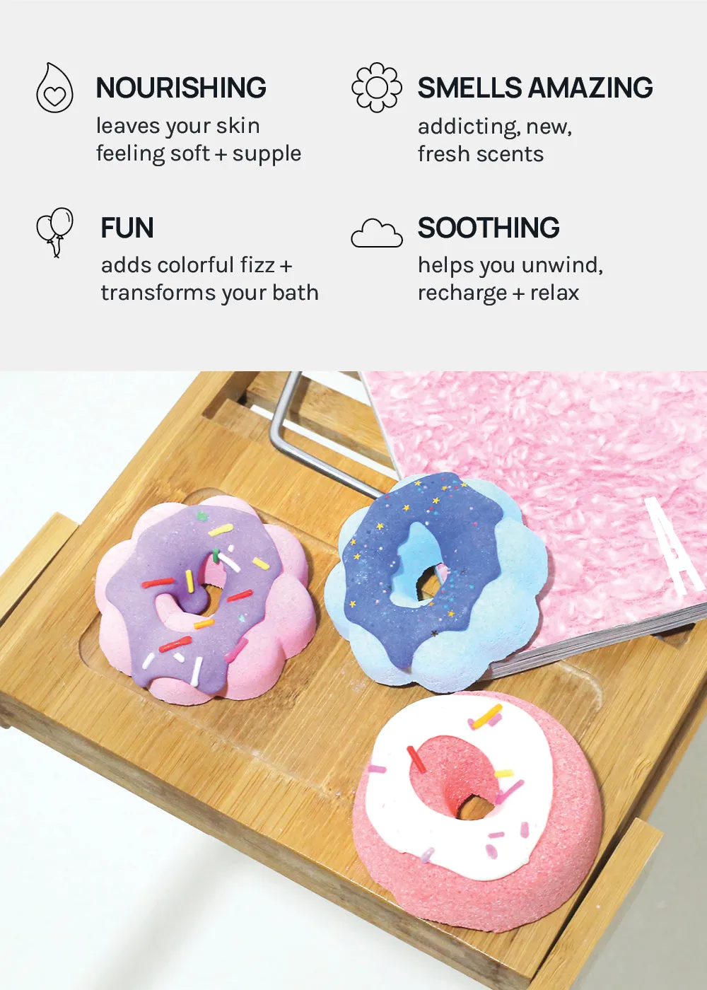 AOA Donut Bath Bomb- Sprinkle of Luv