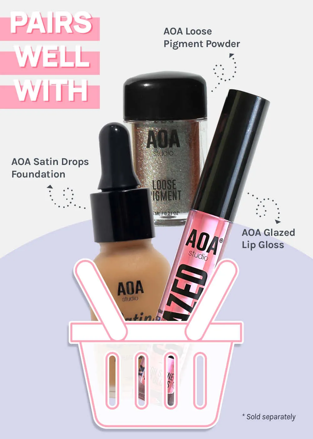 AOA Dual-ended Silicone Makeup Scoop