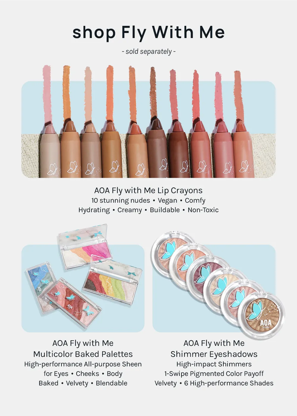AOA Fly with Me Matte Eyeshadows