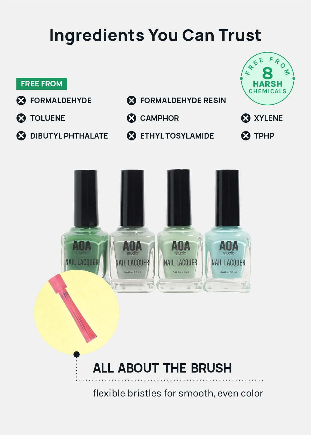 AOA Nail Lacquer  Greens