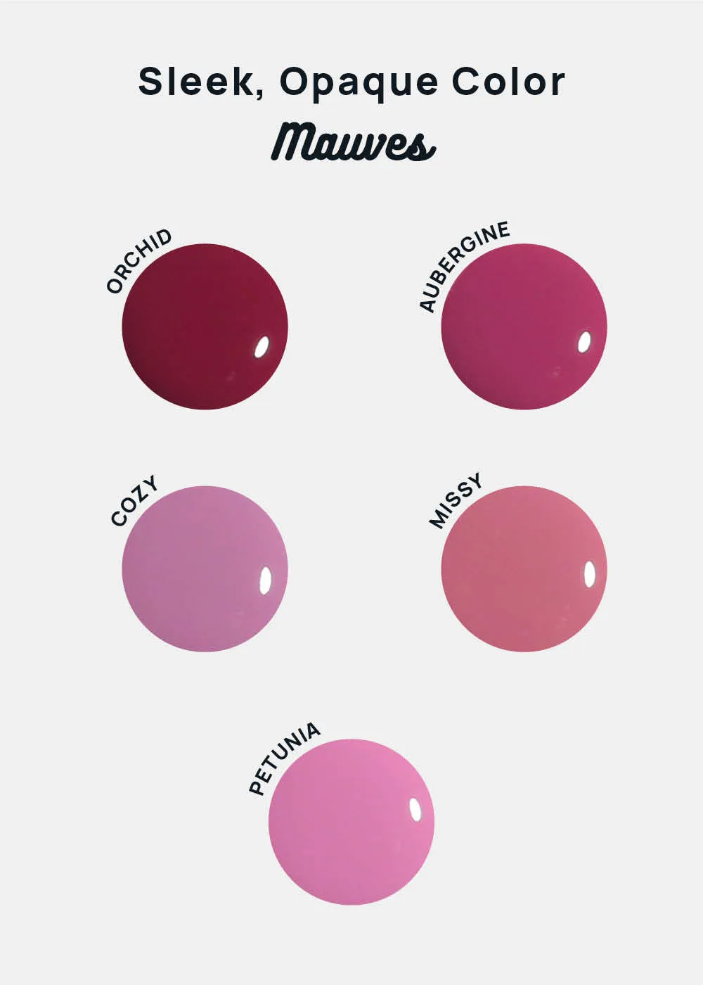 AOA Nail Lacquer  Mauves