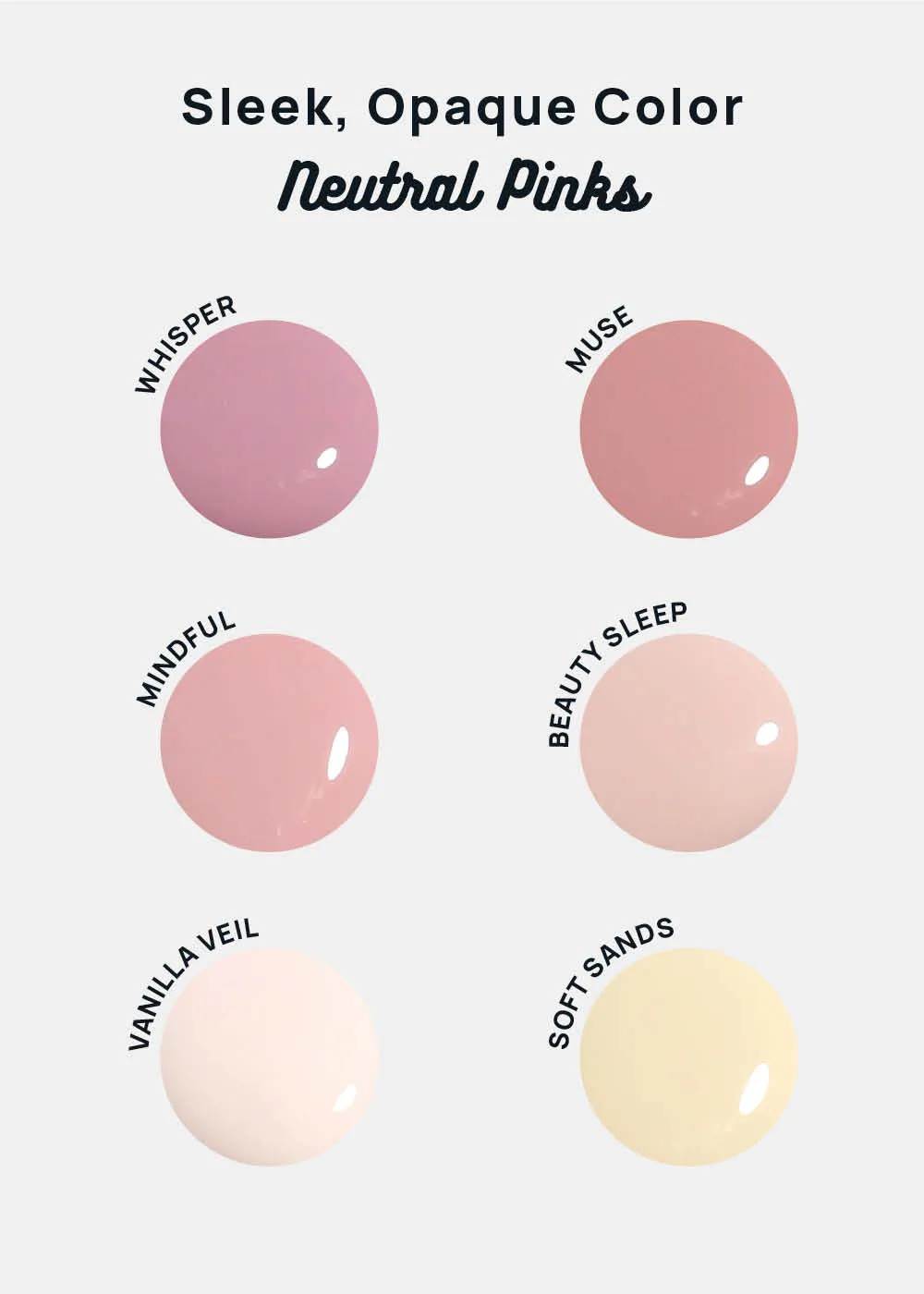 AOA Nail Lacquer  Neutral Pinks
