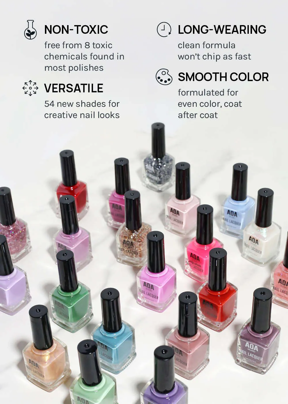 AOA Nail Lacquer  Pinks