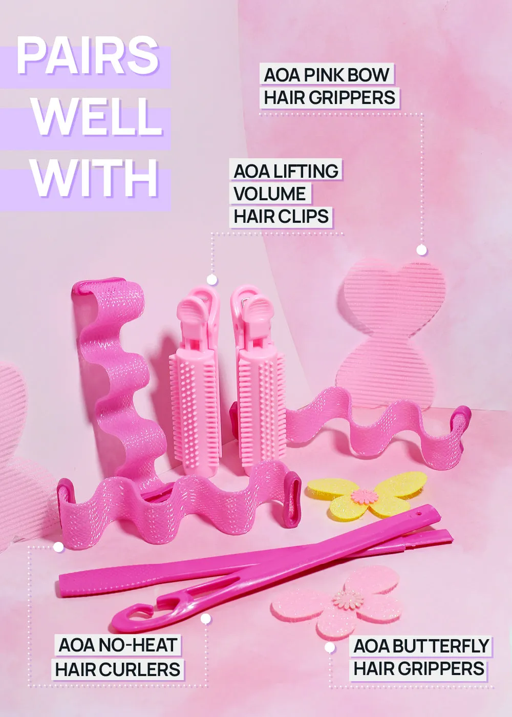 AOA No-Heat Wavy Hair Curlers