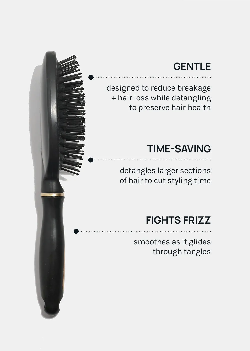 AOA Oval Cushion Brush - Black
