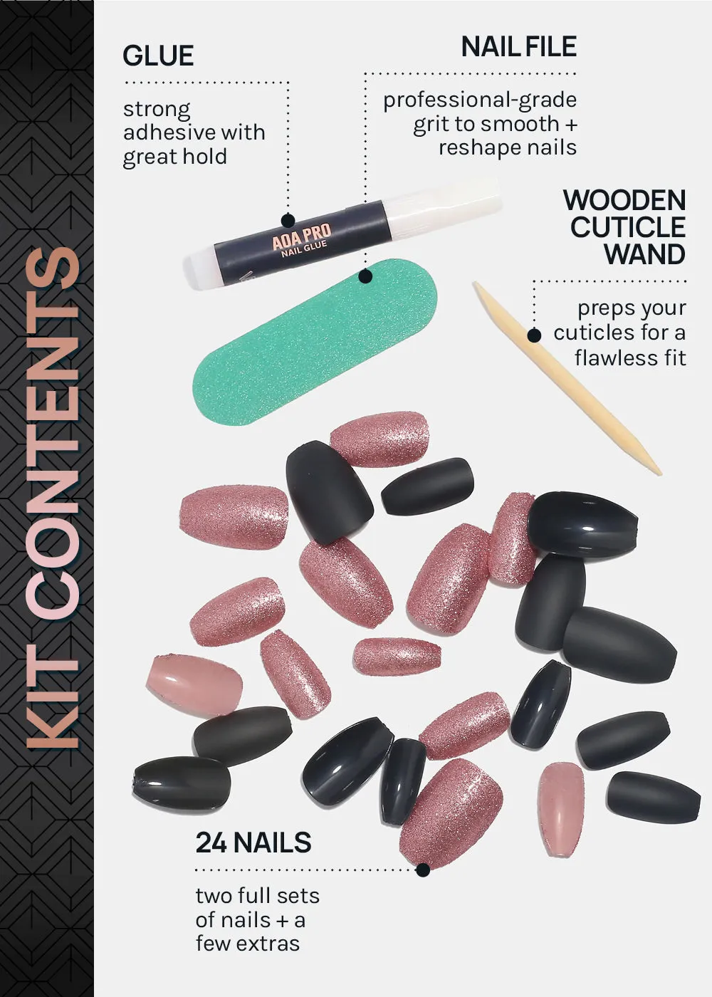 AOA Pro Press-On Nails: Bad Gurl