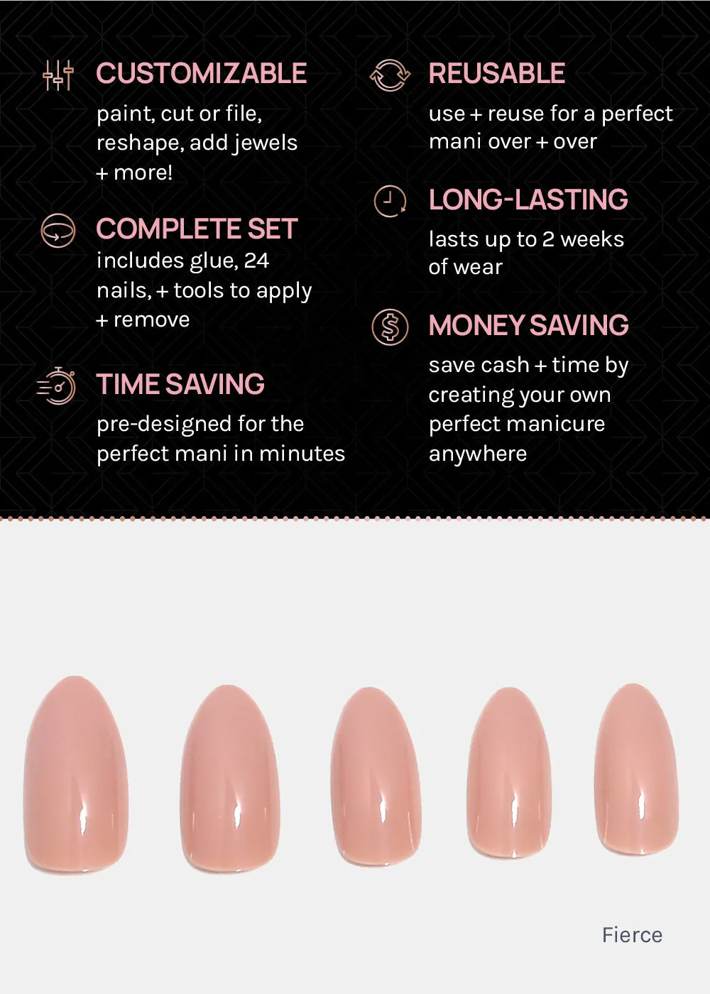 AOA Pro Press-On Nails: Fierce