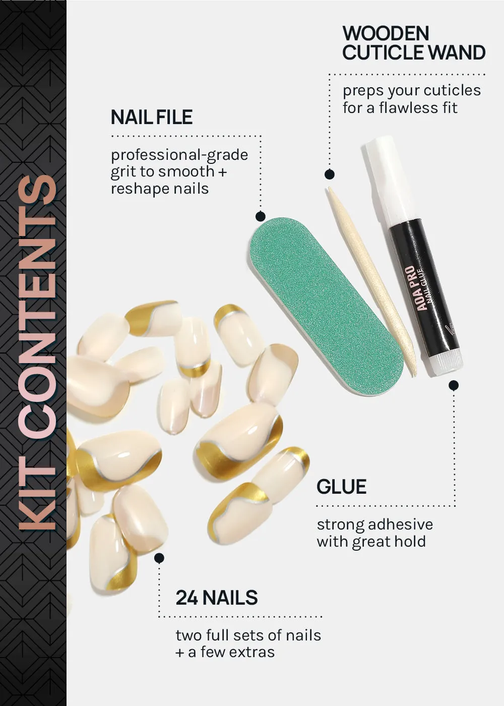 AOA Pro Press-On Nails: Golden Hour