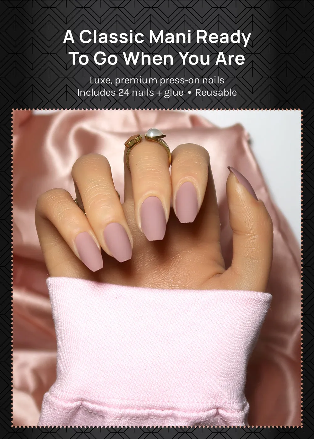 AOA Pro Press-On Nails: Sweater