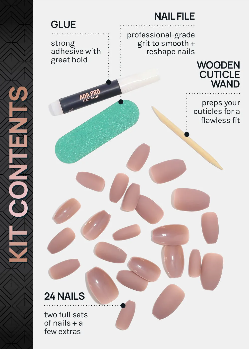 AOA Pro Press-On Nails: Sweater