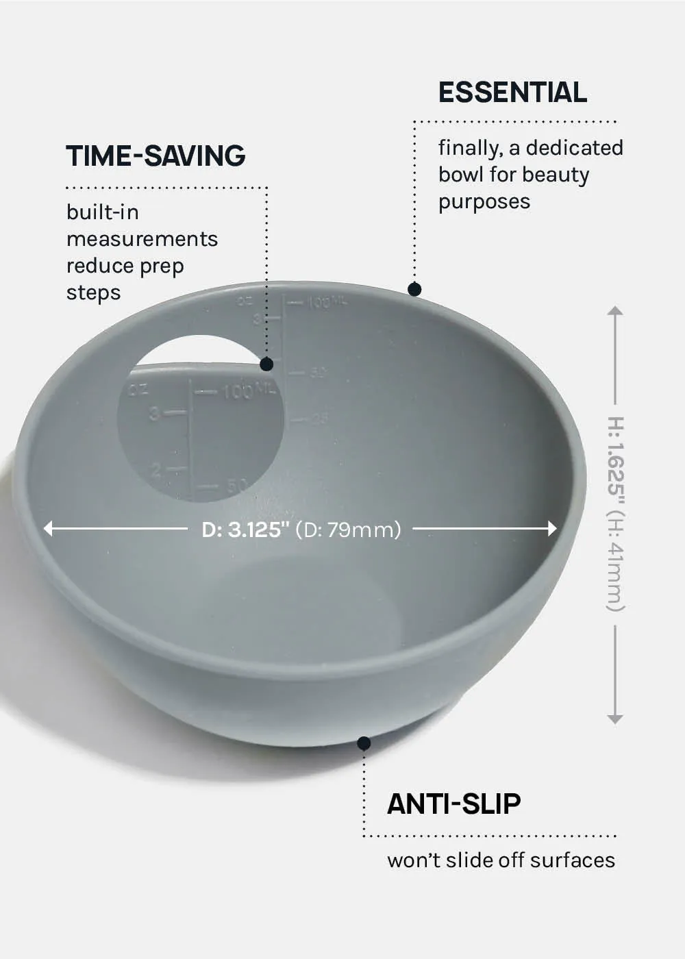 AOA Silicone Mask Mixing Bowl