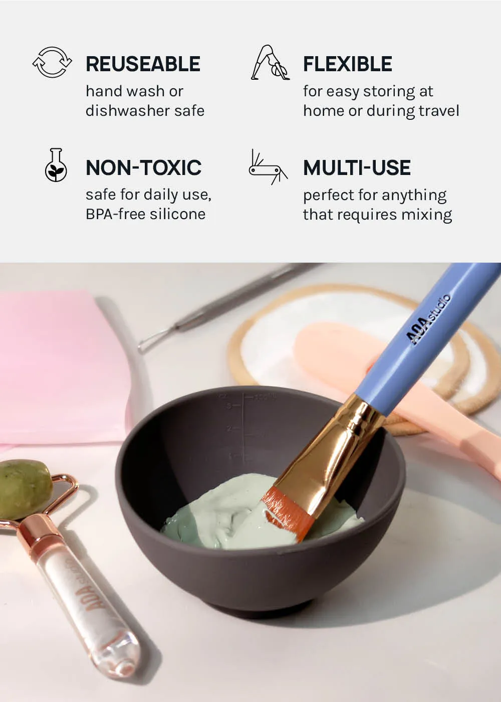 AOA Silicone Mask Mixing Bowl