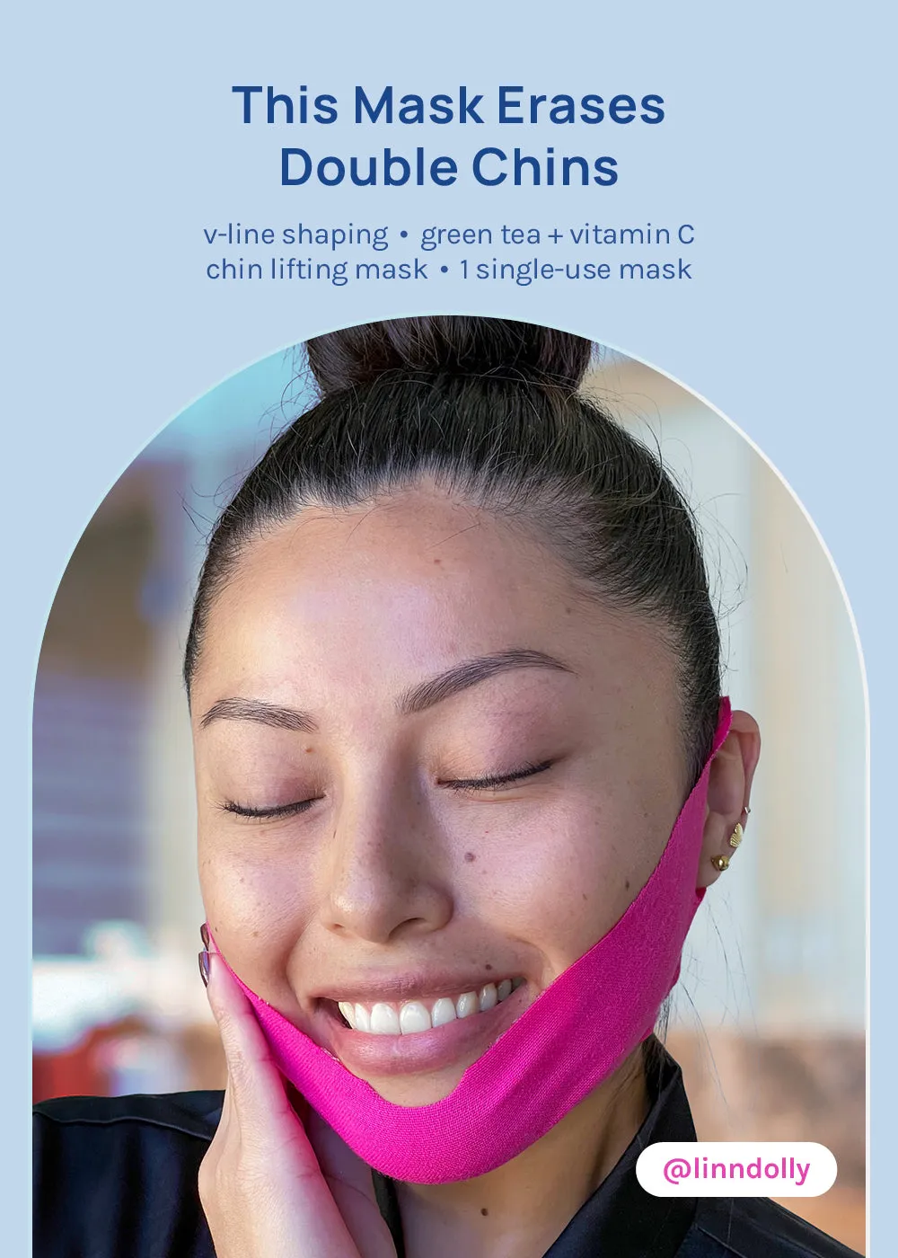 AOA Skin Chin Lifting Mask for V-Line Shaping - Green Tea   Vitamin C