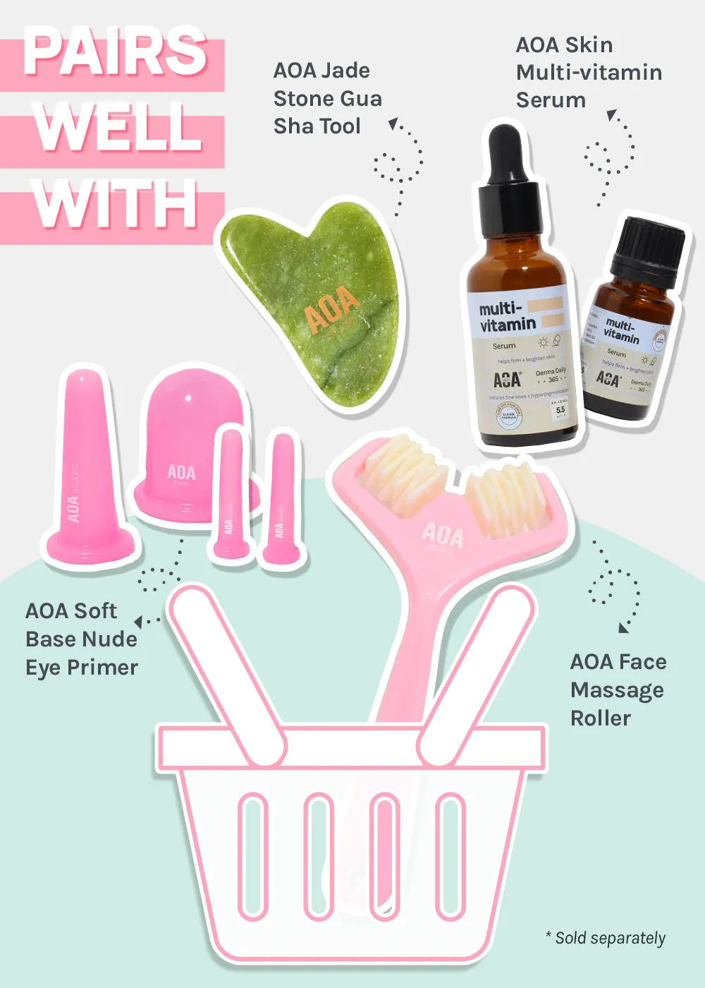 AOA Skin Chin Lifting Mask for V-Line Shaping - Green Tea   Vitamin C