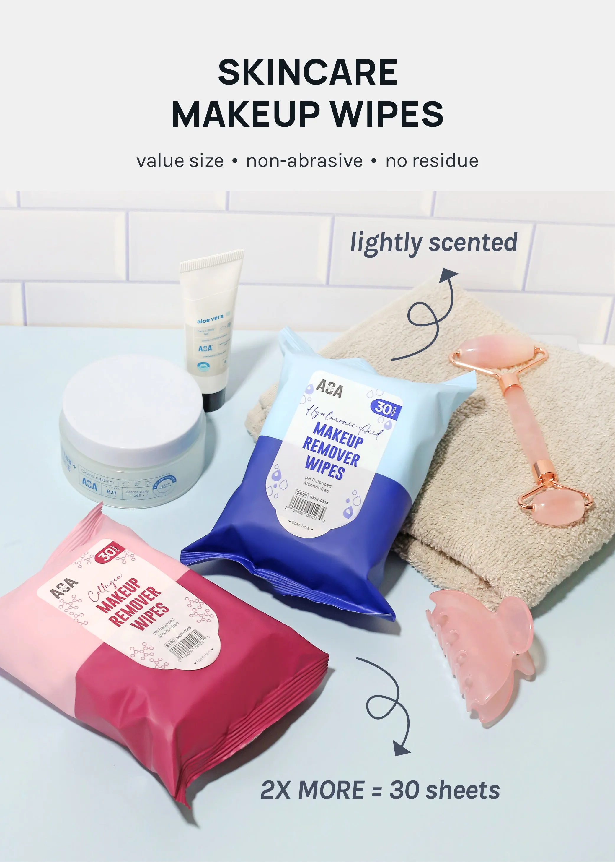 AOA Skin Makeup Remover Wipes