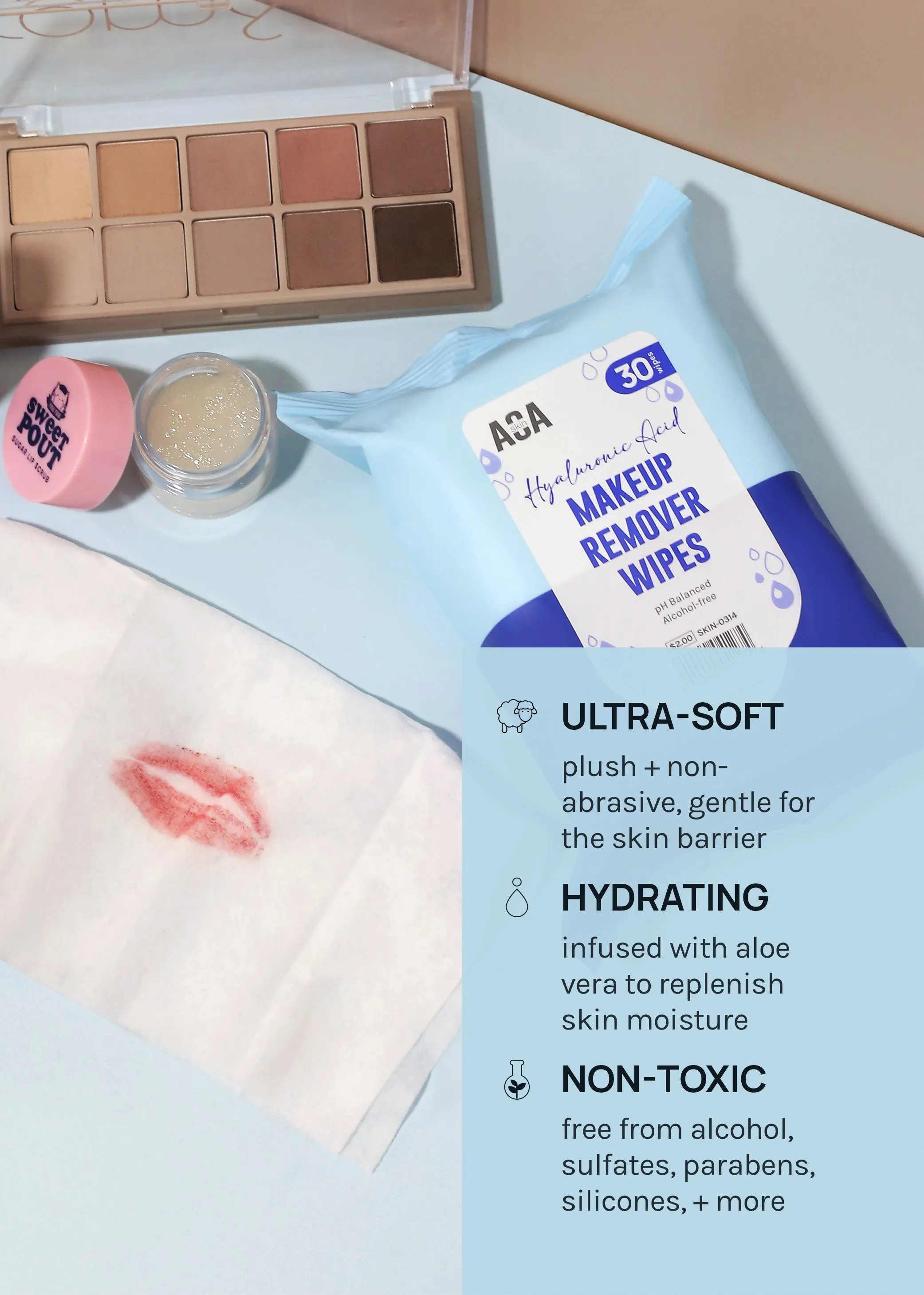AOA Skin Makeup Remover Wipes