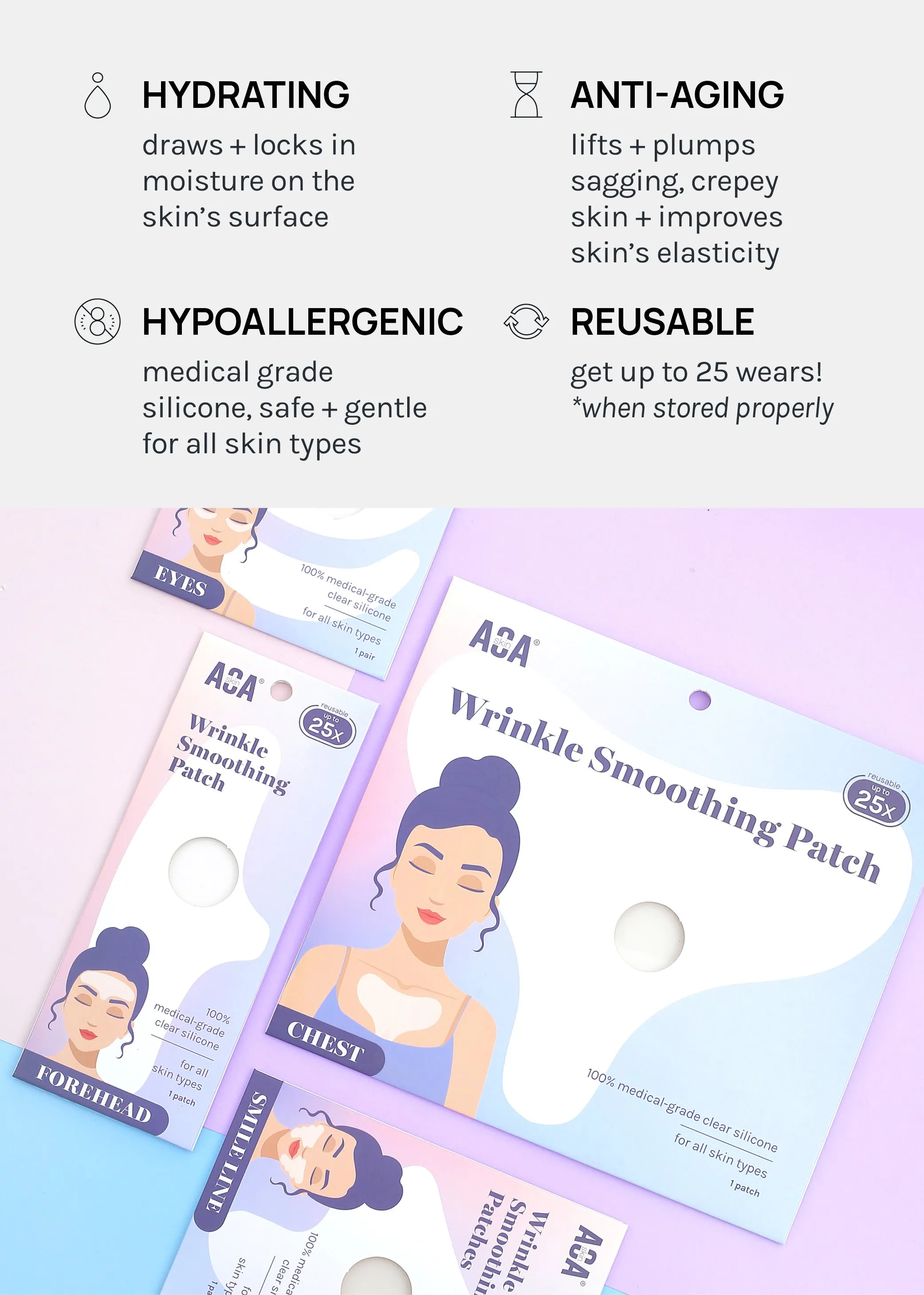 AOA Skin Wrinkle Smoothing Patch  Chest