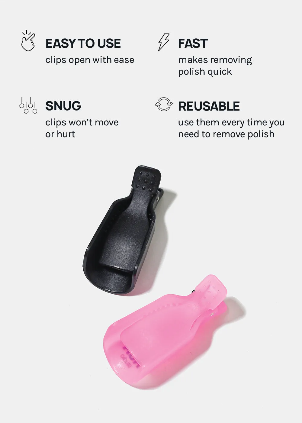 AOA Soak Off Nail Polish Remover Clips (5 pcs)