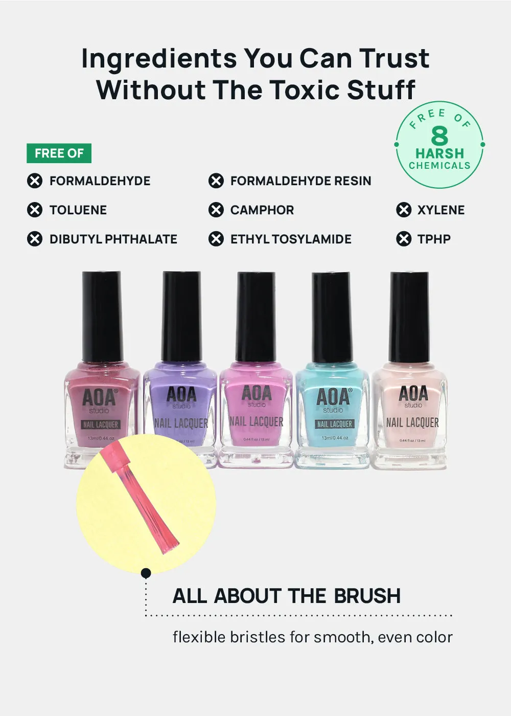 AOA Studio Nail Polish - Bold Pastels
