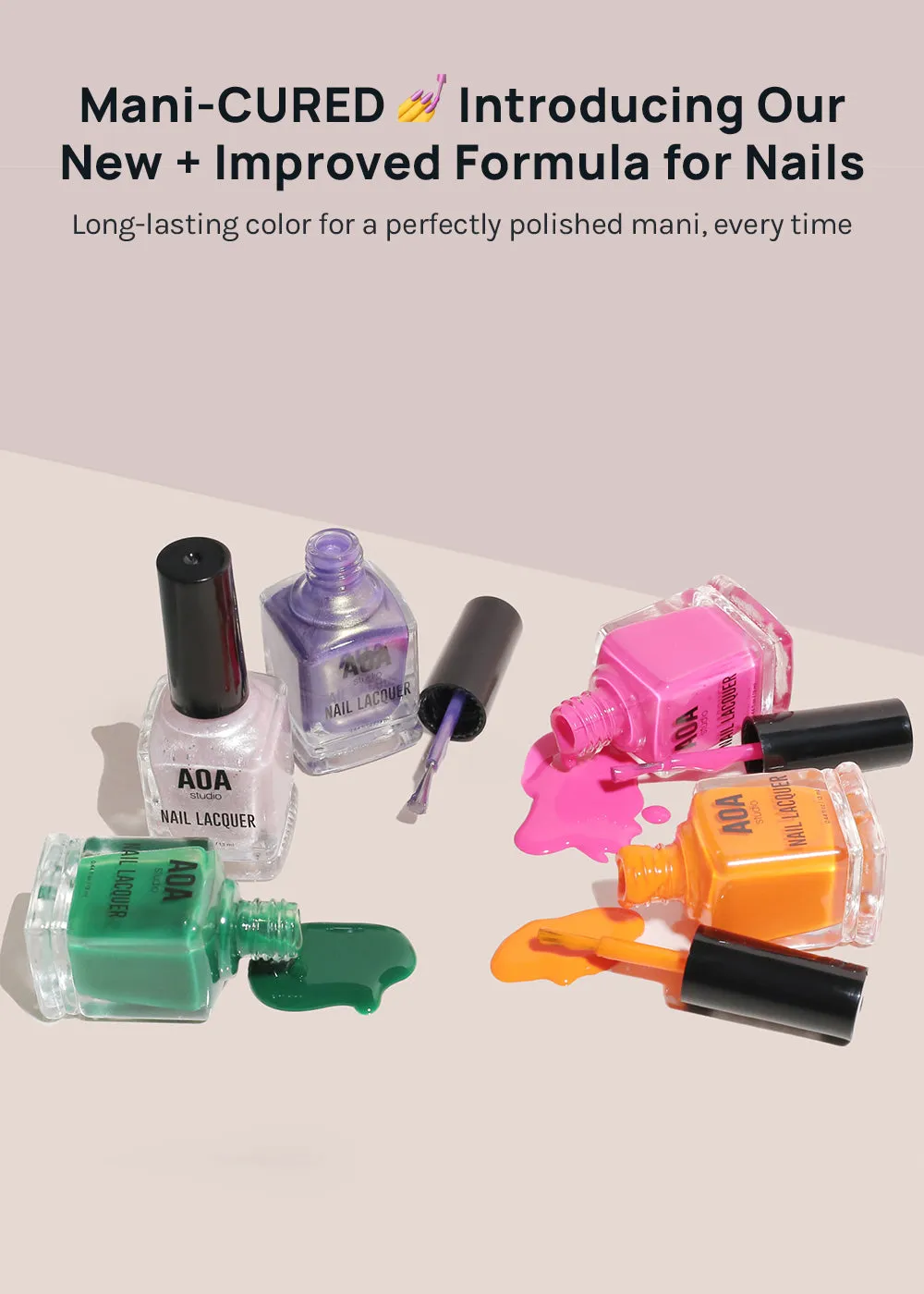 AOA Studio Nail Polish - Bold Pastels