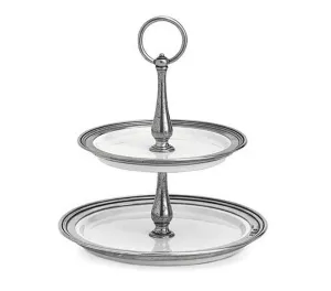 Arte Italica Tuscan 2-tiered Stand