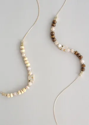 Bead Necklace with Elephant Charm