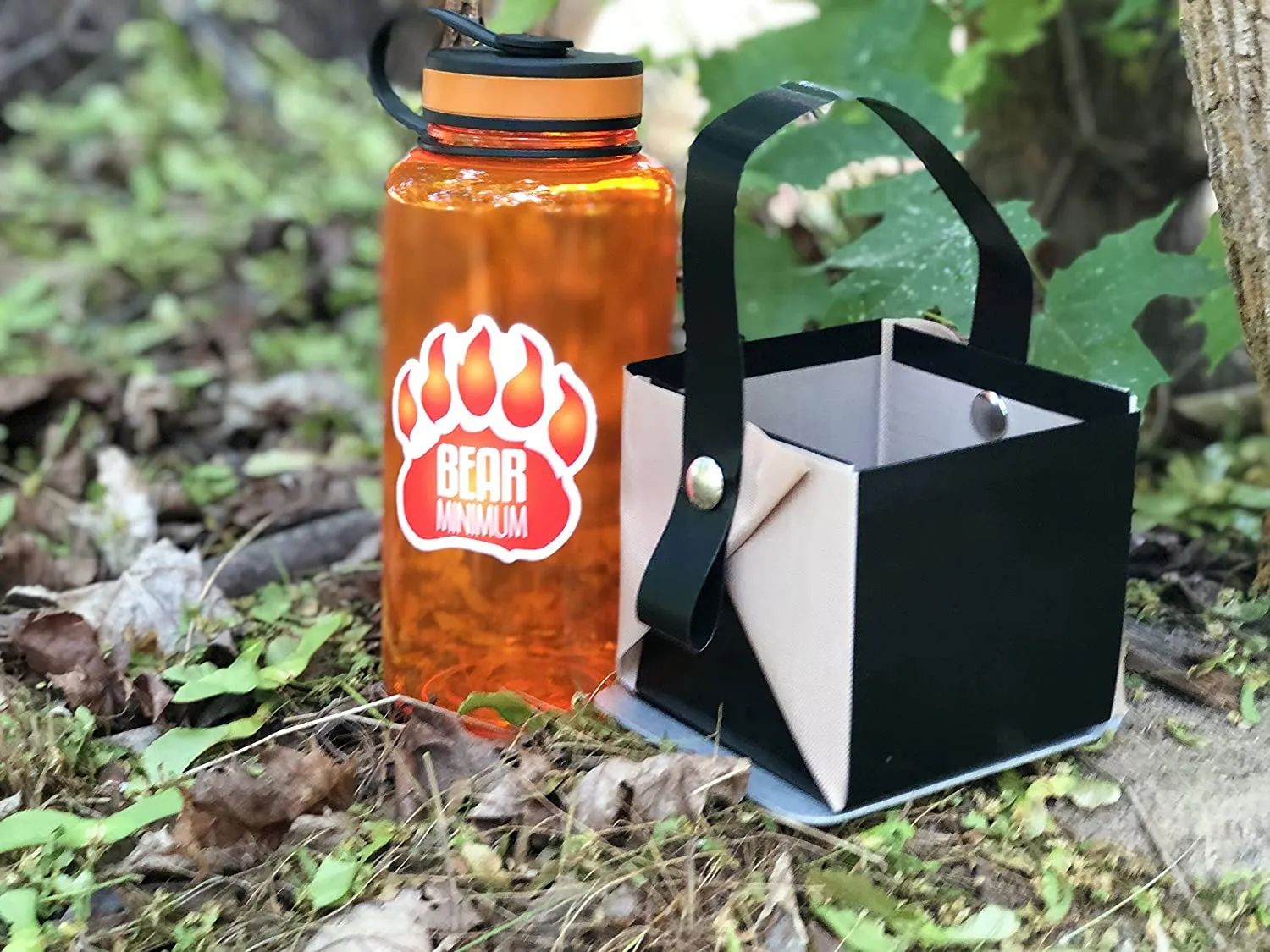 Bear Minimum Mama Bear Bones 64oz Folding Lightweight Cook Pot for Backpacking and Travel, Mama Bear, Bare Bones