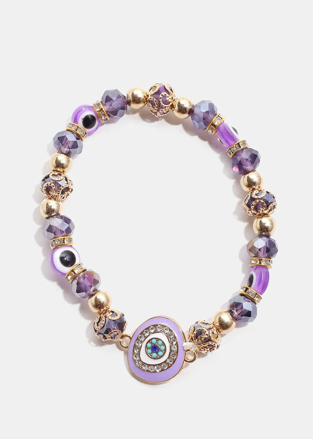 Big Evil Eye Bead Bracelet