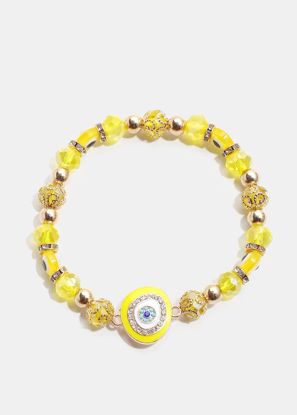 Big Evil Eye Bead Bracelet