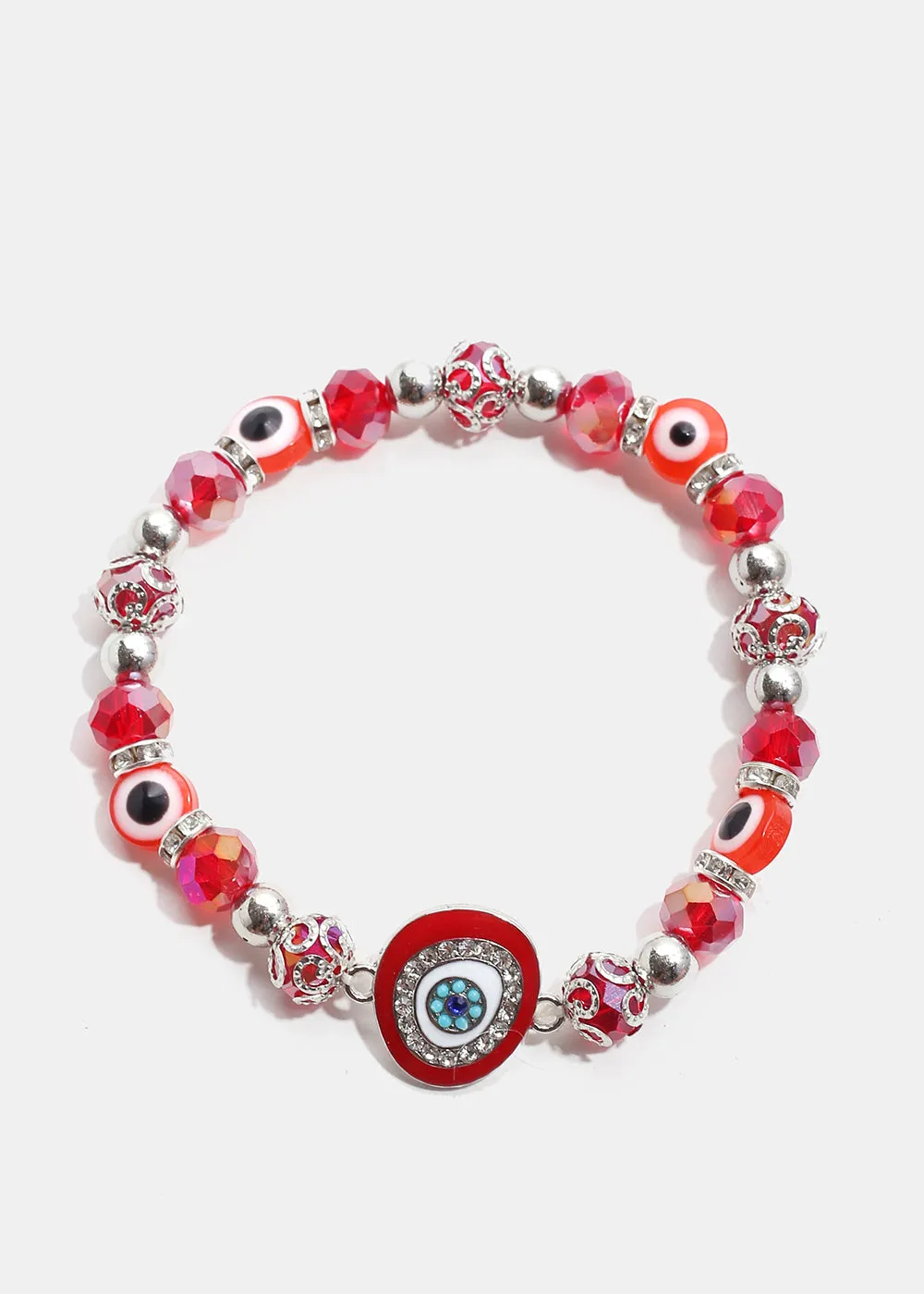 Big Evil Eye Bead Bracelet