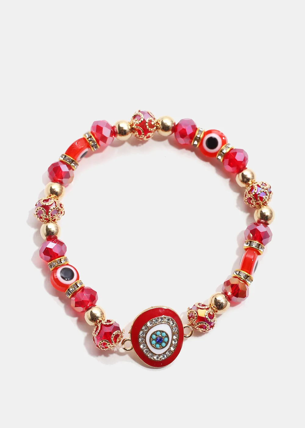 Big Evil Eye Bead Bracelet