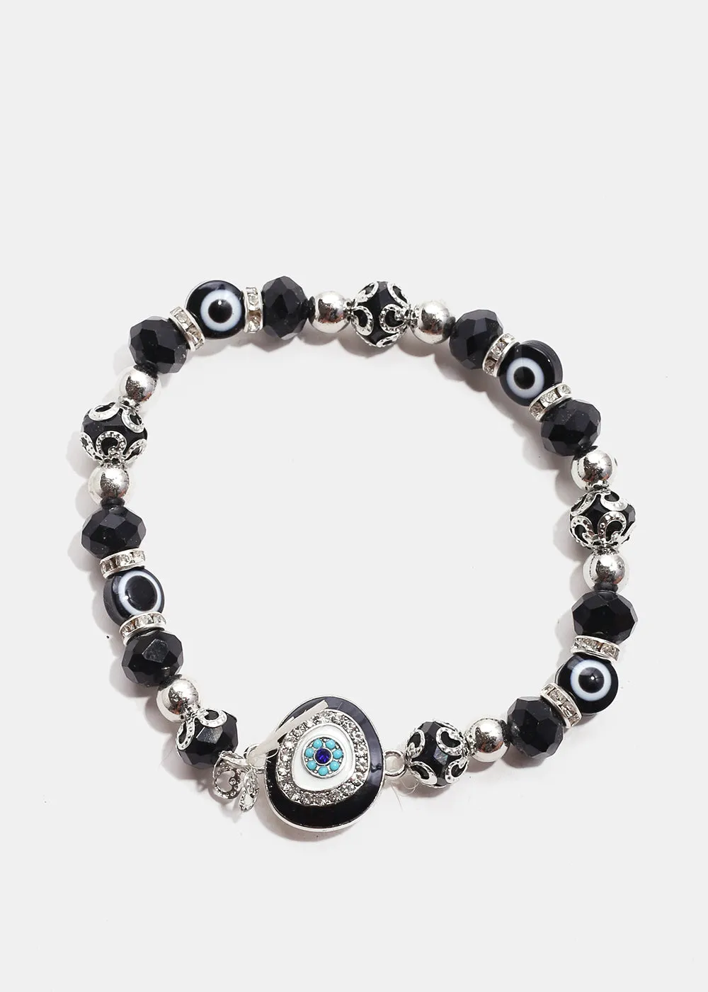 Big Evil Eye Bead Bracelet