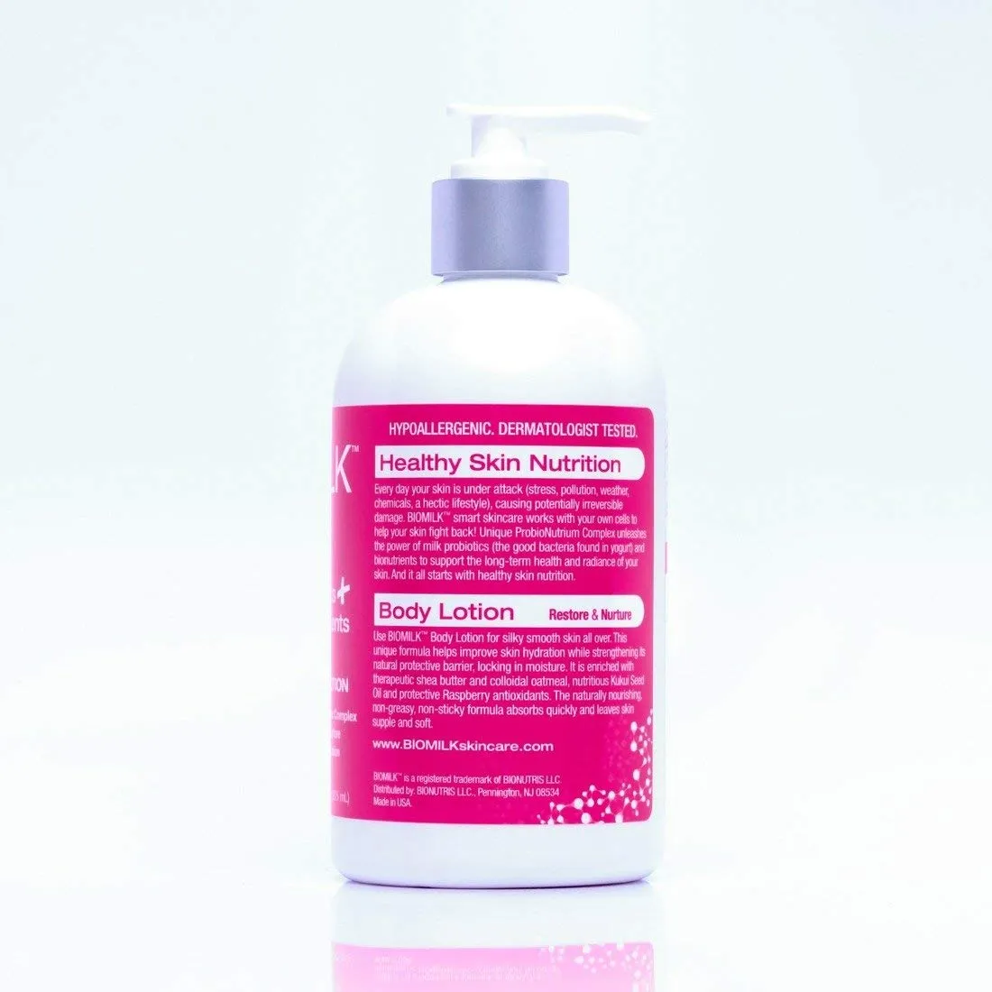 BIOMILK Probiotic Skincare Restore & Nurture Body Lotion, 100% Natural Probiotics and Superfoods for Healthy Skin Nutrition, 11oz.