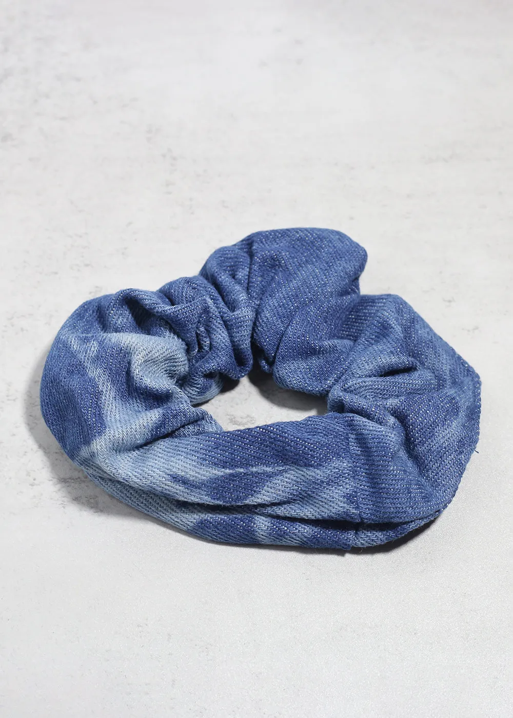 Blue Denim Scrunchies