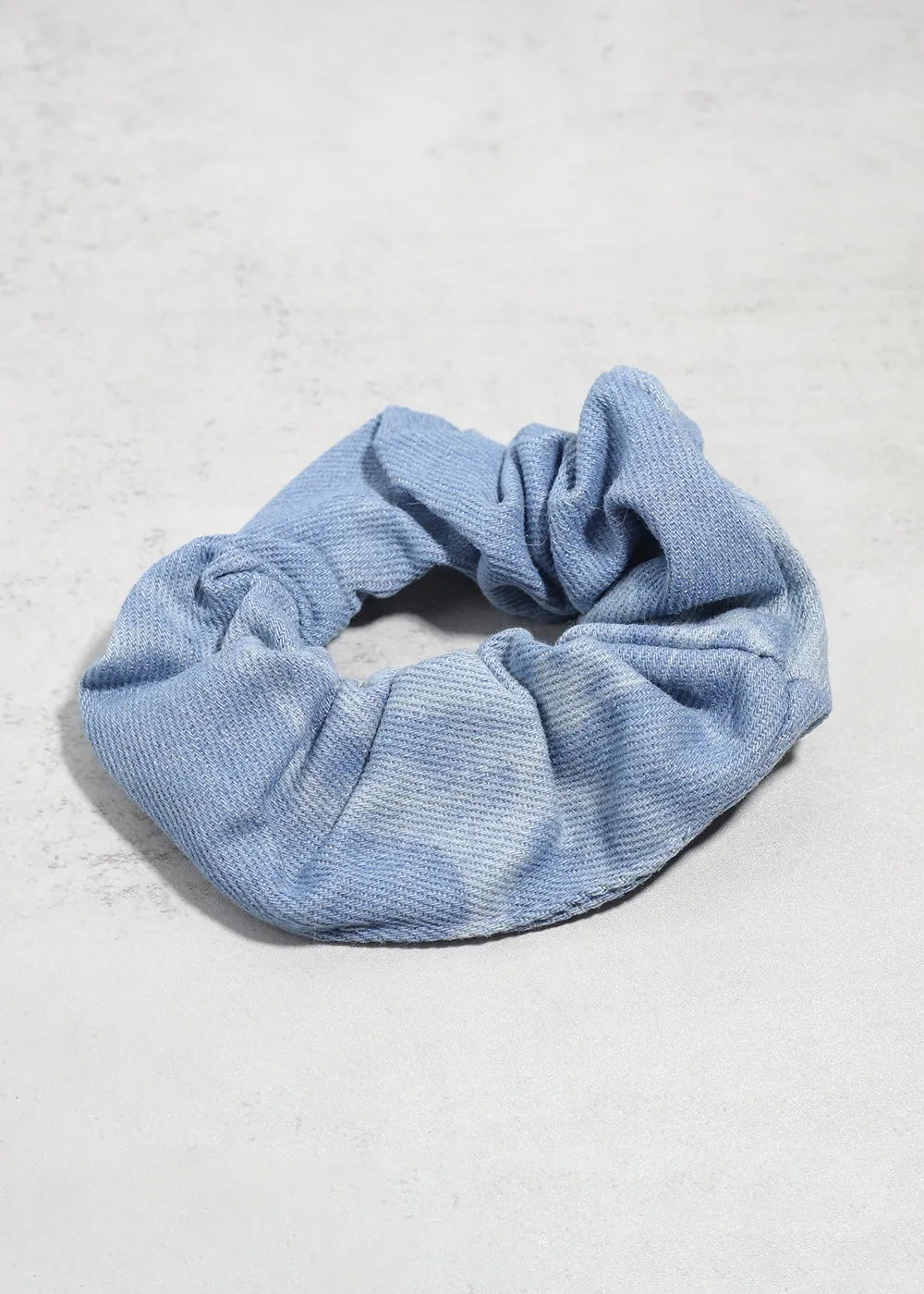 Blue Denim Scrunchies