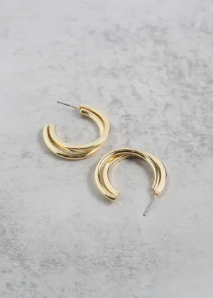 Bold Double Hoop Earrings